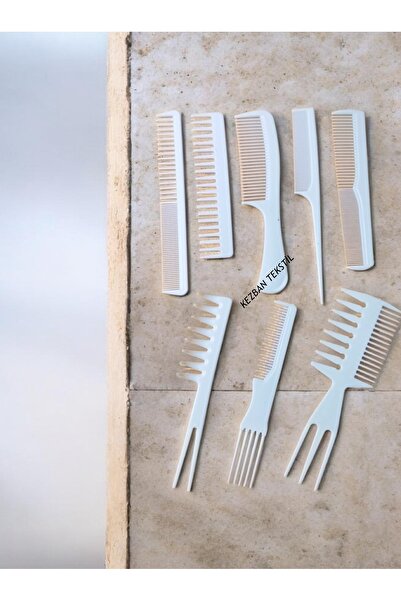 Kezban Tekstil Επαγγελματική χτένα κομμωτηρίου για μαλλιά και μακιγιάζ ΣΕΤ 8 ...