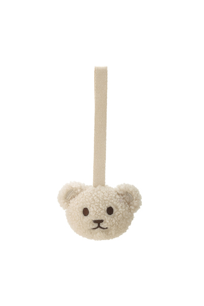 choice2 مشبك لهاية أطفال بيج اللون، دب شيربا وبري ، مطرّز يدويًا، لهاية أطفال...