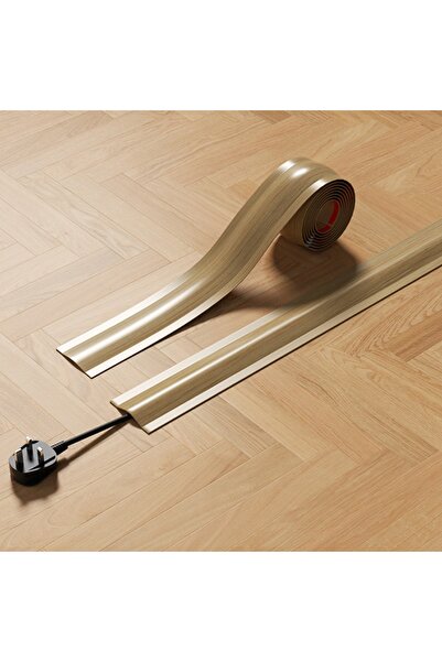 Choice7 غطاء سلك أرضي من مادة PVC باللون الأصفر-B، غطاء سلك أرضي ناعم لإخفاء ...