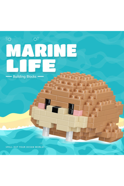 Choice3 بدون صندوق 7263، مجموعة بناء جديدة من سلسلة الحياة البحرية: سلحفاة، ح...