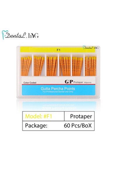 Choice20 بروتابر إف 1، رؤوس غوتا بيركا لعلاج جذور الأسنان، أطراف من ألياف قطن...