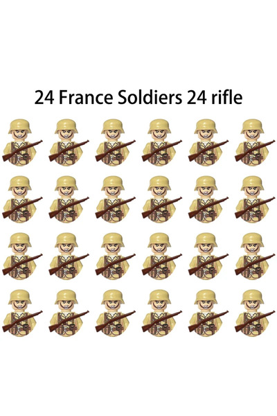 Choice5 9 World War II military figures soldiers army building blks assembly ...