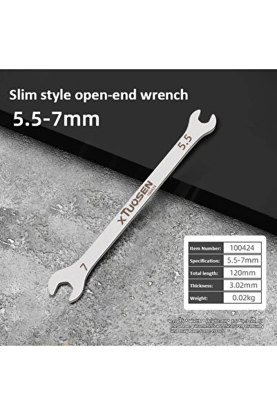 Choice1 مفتاح ربط مزدوج الفتح فائق النحافة 5.5-7 مم، متعدد الاستخدامات للدراج...