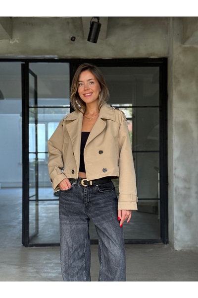 Dominatrend Kruvaze Kısa Trençkot