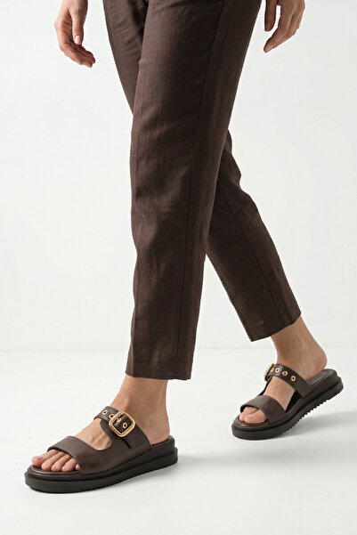 Riccon Women's Slippers 00120405 Brown