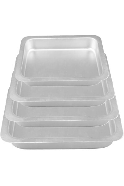 Smart Kitchen Set of 4 rectangular aluminum baking trays 40/35/30/25cm