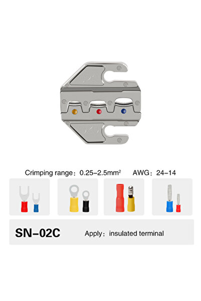 Choice3 SN-02C Crimping Tool Pliers Crimp Jaw Set,4mm slot jaws,SN-48BS/58B/0...