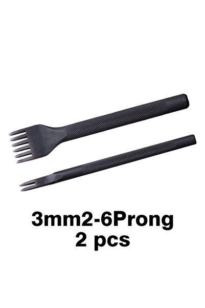 Choice1 أدوات ثقب جلد من WUTA، قطعتان، 3 مم، 2-6 شوكات، 4 مم، مجموعة 1+2+4+6،...