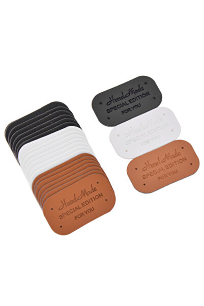 choice2 mixedZM00VHT016-04Z 24PCS DIY Sewing Craft PU Leather Labels Tags For...