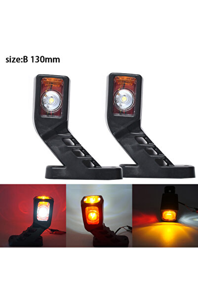 Choice1 مصباحان جانبيان LED متوسطا الطول 130 مم، جديدان، بثلاثة أوجه (أبيض، أ...