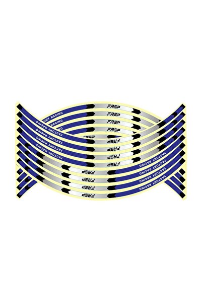 choice2 FL017 16 قطعة شرائط عاكسة لعجلات الدراجات النارية مقاس 17 و18 بوصة، ش...