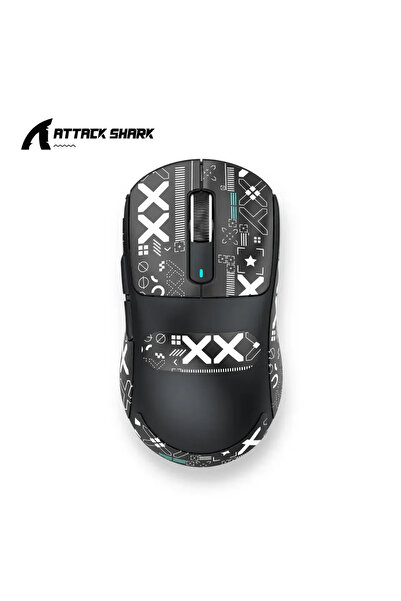 Choice3 ماوس لاسلكي فائق الخفة ATTACK SHARK X3 أسود مضاد للانزلاق - ثلاثي الأ...