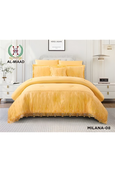 Red Rose Milana Luxury Lace Duvet (7 Pieces) - Double Size - 240*260