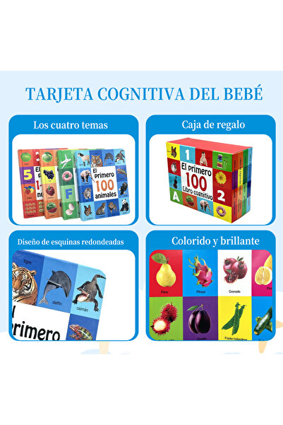 Choice4 WHC-10-4pc 0-2 Years Spanish Children's Cognitive Encyclopedia Enhanc...