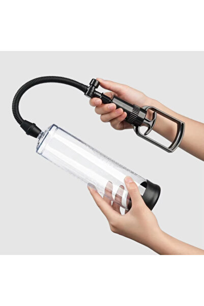 choice2 جهاز تدريب يدوي بمضخة تفريغ الهواء للرجال، قطعة واحدة، 22 سم، جهاز عل...