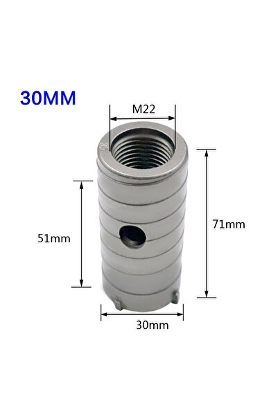 Choice20 30mm SDS Concrete Hole Saw 30-160mm Electric Hollow Core Drill Bit S...