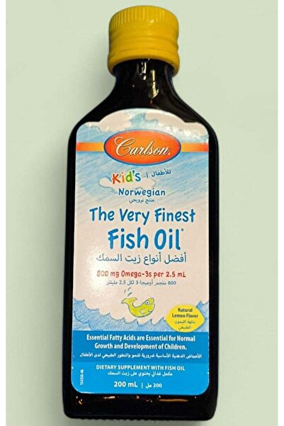 Carlson شراب زيت السمك بالليمون للأطفال - 200