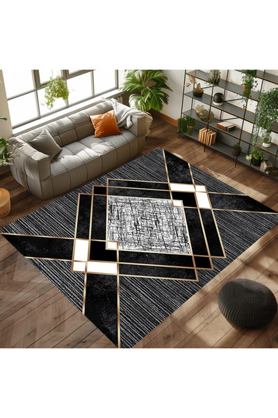 Reyhani Klasik-31 Desenli Kaymaz Taban Makinede Yıkanabilir Çocuk Gamıng Halı...