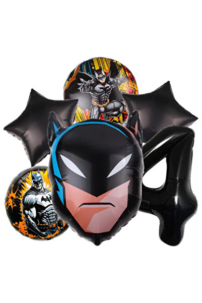 Choice3 مجموعة بالونات لحفلات استقبال المولود الجديد (4-6 قطع) بتصميم باتمان ...