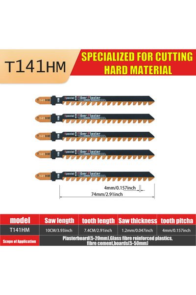 choice2 Multipurpose Cutting T141Hm T141Hm1 1-Piece 4 in 6 Tpi Carbide-Tipped...