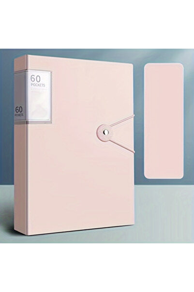 Choice4 Sakura Pink Back-to-School 60-Pket A4 Folder Durable PP Material Idea...