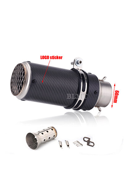 choice2 عادم دراجة نارية عالمي A20-60 مم (51/60 مم) من الفولاذ المقاوم للصدأ،...