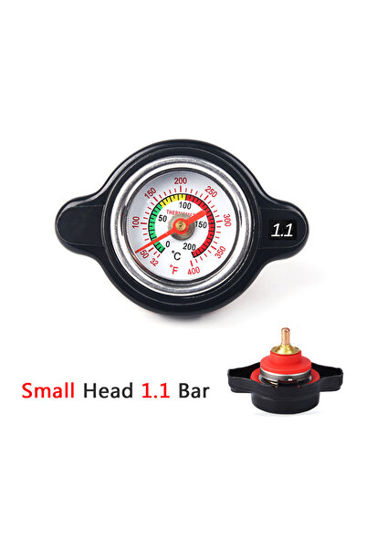 Choice6 Small Black 1.1 Bar Car Motorcycle Styling Thermo Radiator Cap Tank C...