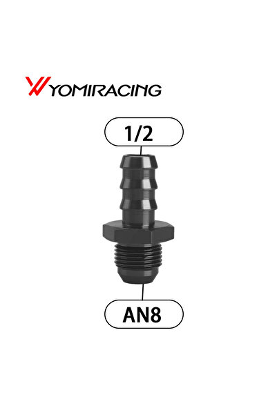 Choice5 Black AN8 to 1 2 YOMI Aluminum Black 6AN 8AN Male Flare to 3/8 5/16 1...