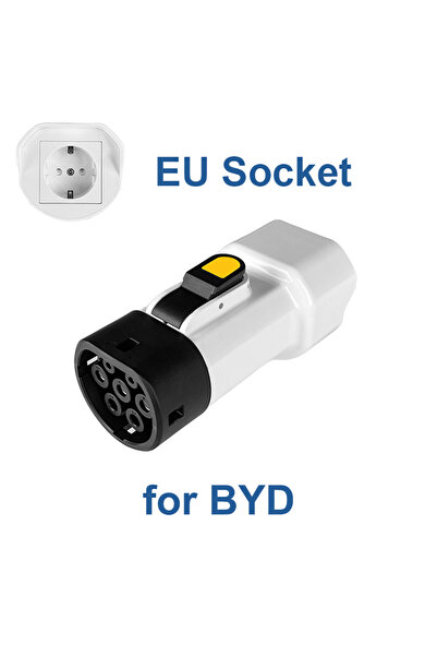 Choice6 Type2 V2L for BYD EVqiaoyi Type2 V2L Discharger Adapter 16A 3.5KW Typ...