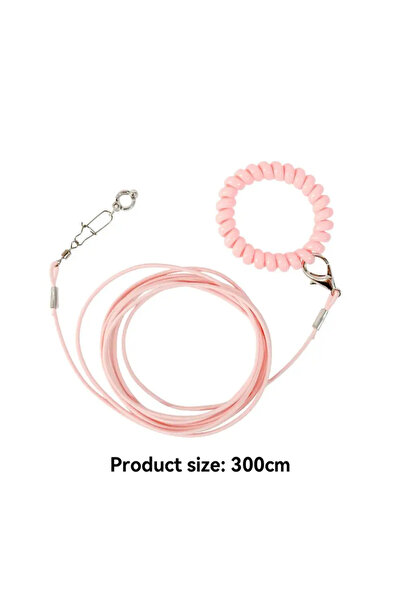 Choice size 6 foot ring Pink Parrot Bird Flying Training Leashh Rope Anti-fly...