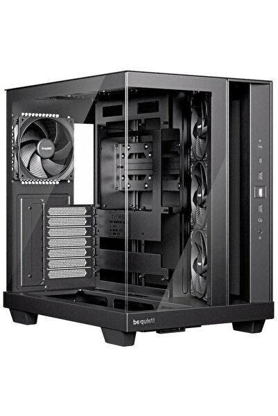 Be Quiet! Carcasa Light Base 500, Turn Central, Sticlă securizată, Negru
