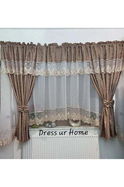 OEM Unique set of curtains + decorative drapes for living room bedroom, WIDTH...