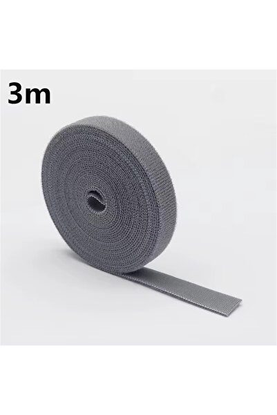 Choice4 منظم كابلات رمادي 3 متر 1/5 متر لإدارة الكابلات وشريط لف الأسلاك وسما...