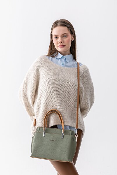 Just Polo Pera Adjustable Strap, Embossed Lettering, Large Volume Women's Gre...