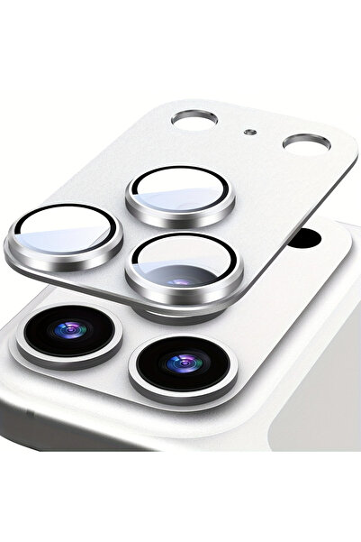 Choice واقي كاميرا معدني أصلي بلون فضي لهاتف آيفون 17 برو من NNBILI، قطعة واح...