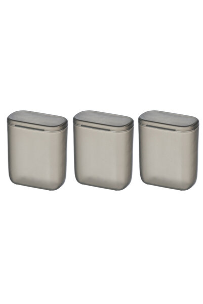 Choice3 3 قطع - منظم صندوق تخزين كابلات البيانات المكتبية الرمادية للسفر، صند...