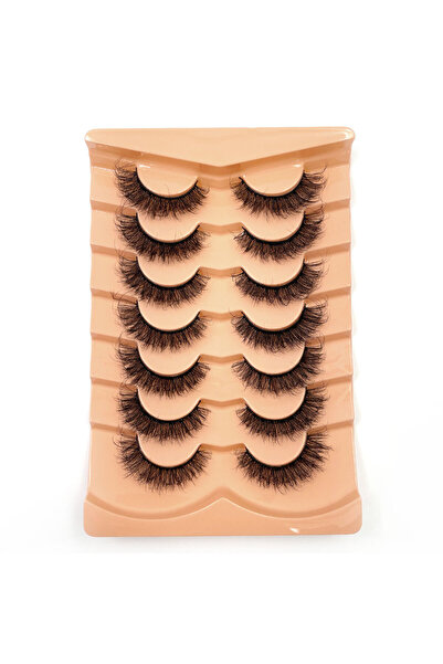 Choice6 YB-12 جديد 7 أزواج من الرموش الصناعية الكثيفة ثلاثية الأبعاد المصنوعة...