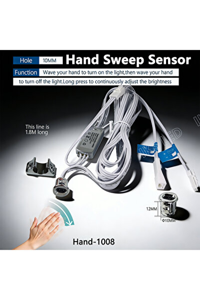Choice14 مفتاح استشعار باللمس يعمل بحركة اليد، 5 أمبير، 12-24 فولت، مستشعر حر...