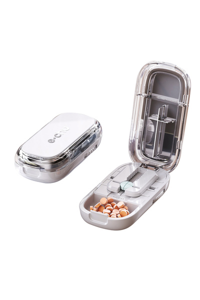 Choice8 Quarter-gray Portable Medicine Cutter And Divider Divide Into Two Or ...