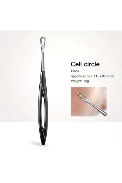 Choice1 Circle-Black 1/2Pcs Acne Needle Blackhead Clip Remover Extraction Pop...