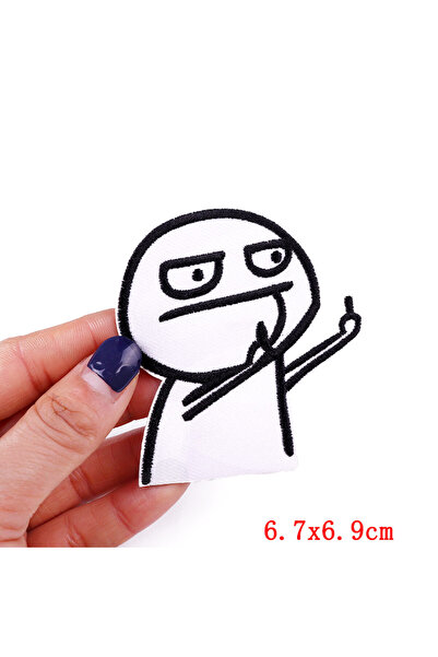 Choice39 رقعة تطريز حيوانية (ثعلب وخروف) PE6617CT، رقعة كرتونية/بانك، رقعة قا...