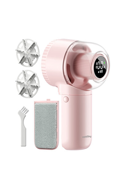 Choice1 Pink coldSky Rechargeable Fabric Shaver Electric Lint Remover with Di...