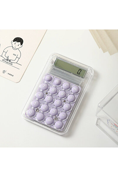 Choice3 PURPLE 1pcs Mini Practical Calculator 8 Digits HD Display Electronic ...