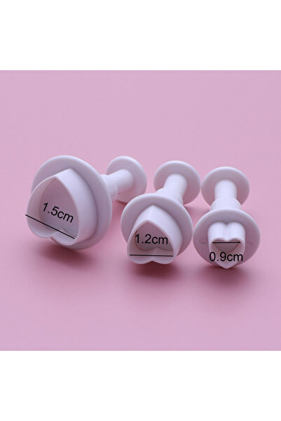 Choice10 3 قطع على شكل قلب، 3-12 قطعة من قطاعات البسكويت الهندسية البلاستيكية...