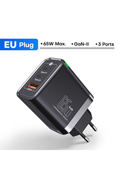 Choice 65W EU PLUG QOOVI GaN 65W Charger USB Type C Fast Charging Quick Charg...
