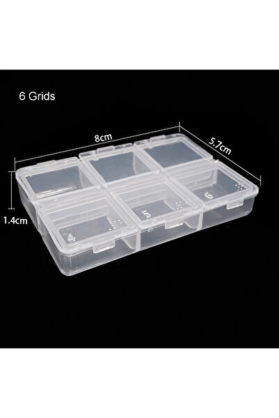 Choice3 1pc 6 Grids 6-24 Compartments Plastic Storage Box Organizer Jewelry C...
