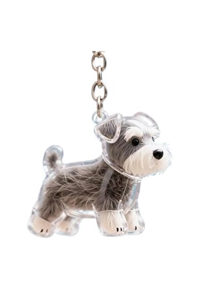 Choice15 N Clear Pet Hair Keychain Cute Dog Fur Keepsake Holder Creative Tran...