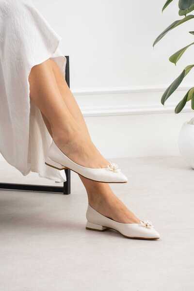 CICIKIZ Yıldız, Closed Low Heeled Flat Gova Jurdan Bottom Shoes