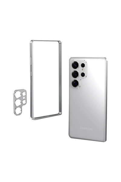 Choice26 Galaxy S25 Ultra aluminum With metal lens Silver Aluminium Alloy Fra...