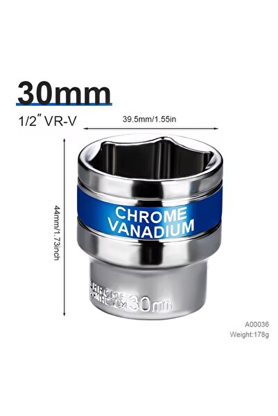 Choice4 30mm 8-32mm 1/2" Drive Deep Impact Sket Set Drive Metric Wrench Sket ...